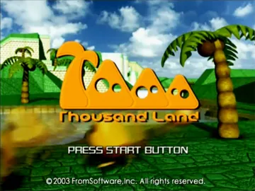 Thousand Land (Japan) screen shot title